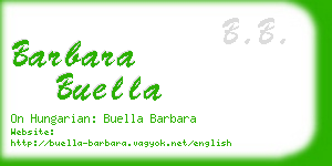 barbara buella business card